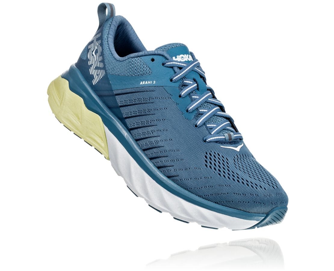 Hoka One One Arahi 3 Damen Breite Laufschuhe Blau | (DE-3514CGNQH)